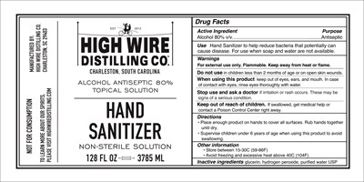 3785 mL Label (1gsanitizer Hwd Cv 5x10)